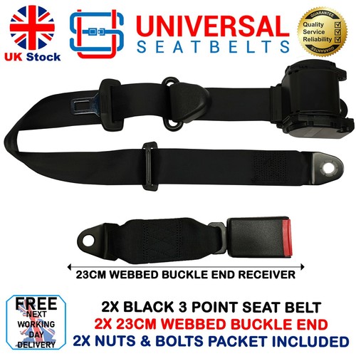 Black universal 5m length - 2x,