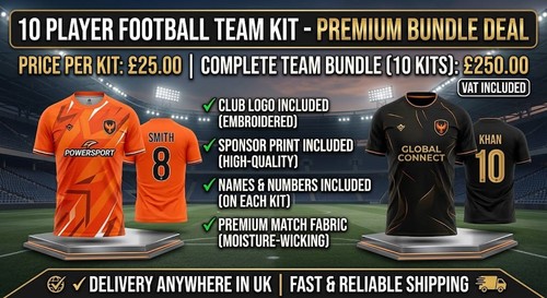 Custom football kits - 10,