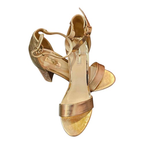 Women gold block heels - women’s,