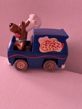 Rare Scooby Doo - Scooby In The Pizza Van - Pop Rocket Toy Motorized Van