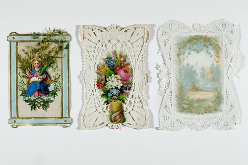 Antique cards scraps paper - cards, /