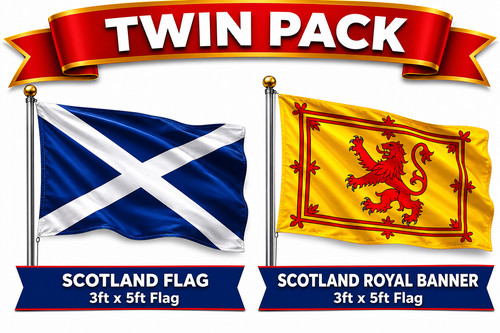 Pack scotland 5x3ft flags - scotland,