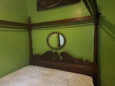 Mahogany Four Poster Super king Sized Bed.