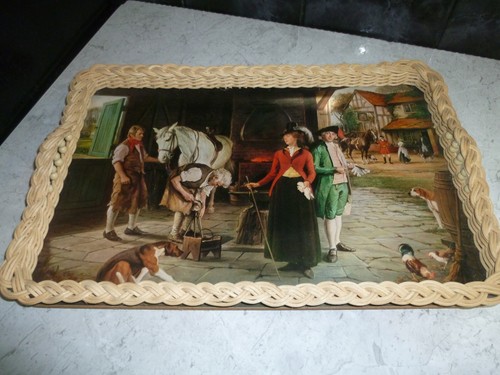 Vintage wooden tray - wooden, victorian
