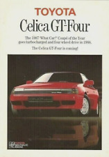 Toyota Celica GT-Four 1987-88 UK Market Launch Single Sheet Sales Brochure
