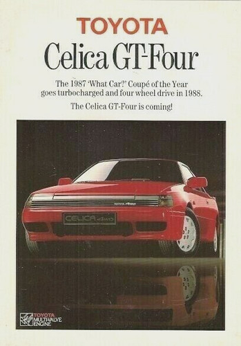 Toyota celica four 1987 - celica, gt-four