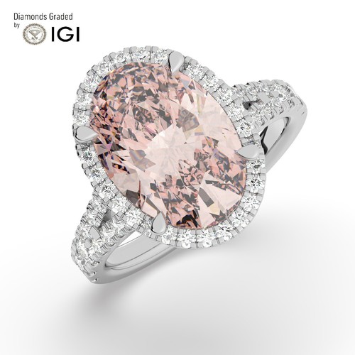 Oval solitaire 950 - 950, platinum