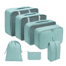 Cruise Packing Cubes – 7 Piece Set with Laundry Bag, Shoe Bag & Accessory Pouch