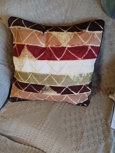 African print cushion - african,