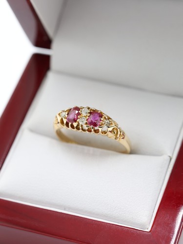 Antique 18ct yellow gold ruby - antique,