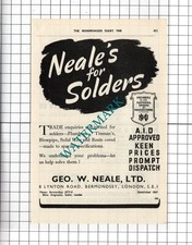 Geo W Neale Ltd Bermondsey London George Neale   - 1948 Advert