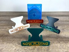 Now Playing Display Stand for Movie Cases - Tabletop Holder for DVD Blu-ray Film