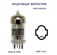 RARE 2 x 6N23P REFLECTOR c.1968 -1972 E88CC/6922/6DJ8 Matched PAIR UK Seller!