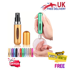 5ml Atomiser Refillable Perfume Spray Pump Portable Bottles Ideal for Travel