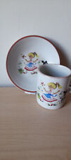 Vintage Purbeck Pottery  Bornemouth Childs Cup and Saucer