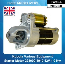 Starter Motor For Kubota