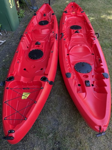Red sit top kayak single - red, sit-on-top