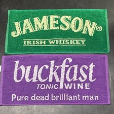 Beer Bar Towels 2 Cotton Mats New Commercial Grade Good for Golf Fishing 49/22cm