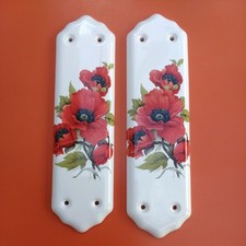 Pair Vintage Retro 70s Ceramic