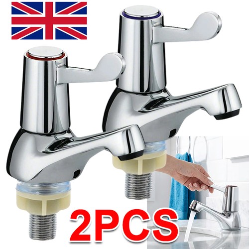 Lever basin sink taps pillar - lever,