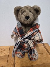 CHAD VALLEY 15" TEDDY BEAR WITH DRESSING GOWN & SLIPPERS  COLLECTABLE