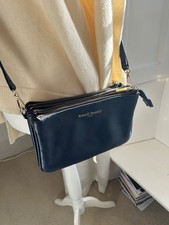 Russell & Bromley navy leather