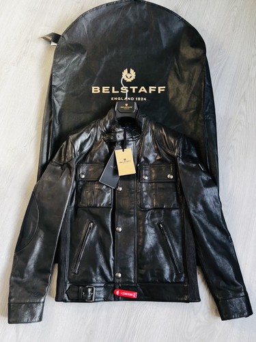 Belstaff black leather - belstaff,