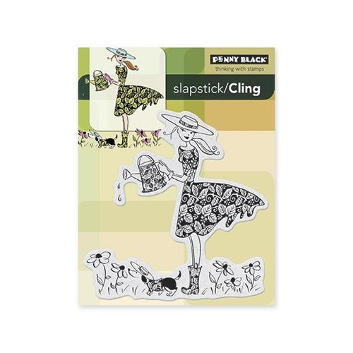 Penny black cling rubber - penny,