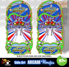 Galaga arcade side artwork - galaga,