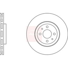 2x Brake Discs Vented For Alfa