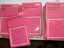 VINTAGE 1970s/80s OS ORDNANCE SURVEY 1:50000 SCALE GB MAPS FIRST /SECOND SERIES 