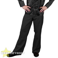 MENS BLACK 1970'S DISCO