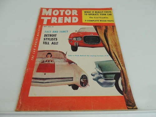 July 1954 motor trend - july,