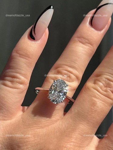 Oval lab grown diamond - grown,