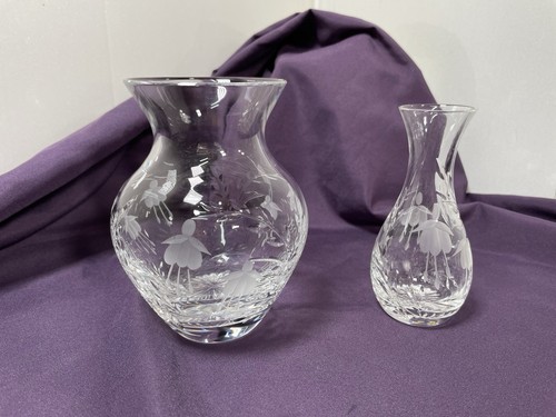 Stuart crystal vases fushia - crystal,