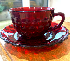 1 x Anchor Hocking Red Glass