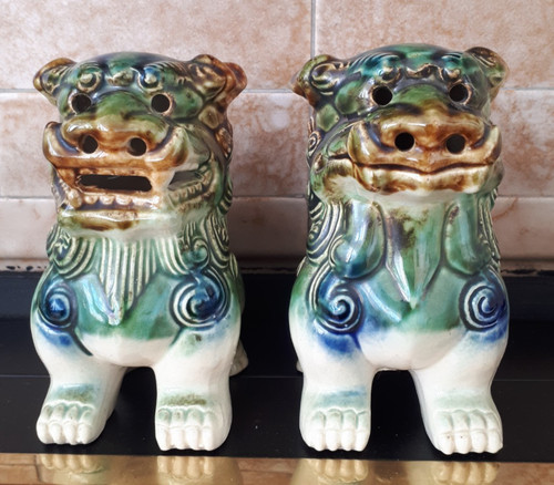 Pair vintage chinese foo - pair, of