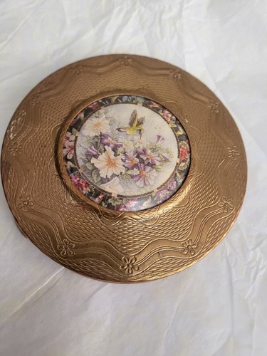 Vintage floral hummingbird - floral, &