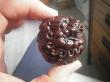 Carved mahogany redwood