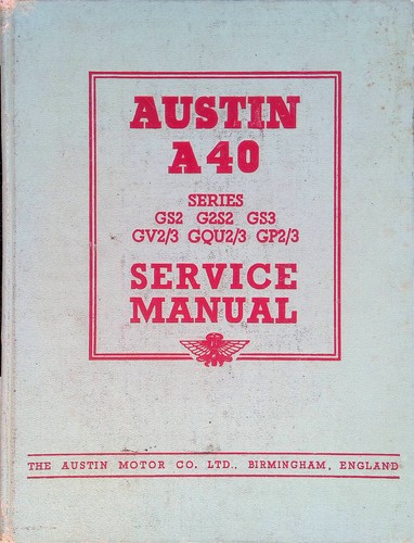 Austin a40 series gs2 - austin, g2s2