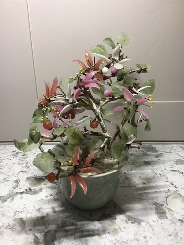 Vintage jade glass magnolia - jade,