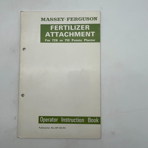 Fertiliser attachment for - mf,