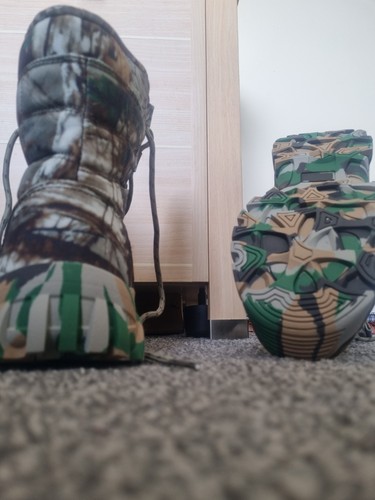 Boots camouflage lace - camouflage, lace-up