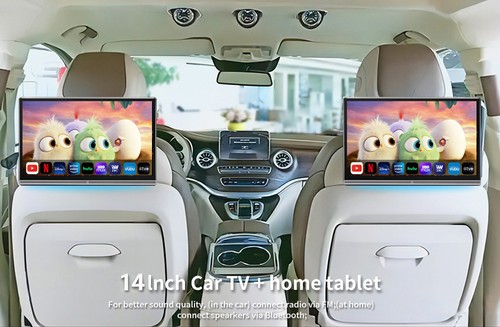 Car headrest monitor - 14'',