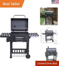 Versatile XL Smoky BBQ Grill with Temperature Control & Ample Cooking Space