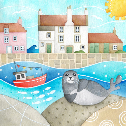 Framed seal print pittenweem - framed,