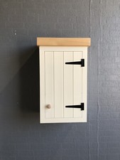 Single Solid Pine Rusic Kitchen Wall Unit Cupboard Cabinet Shabby Chic