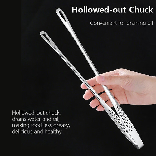 Stainless steel kitchen tongs - stainless,