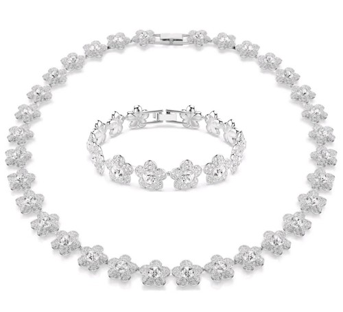 Tennis necklace flower - tennis,