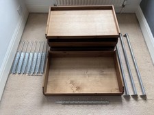 IKEA PAX Wardrobe KOMPLEMENT wooden Drawers & Rails